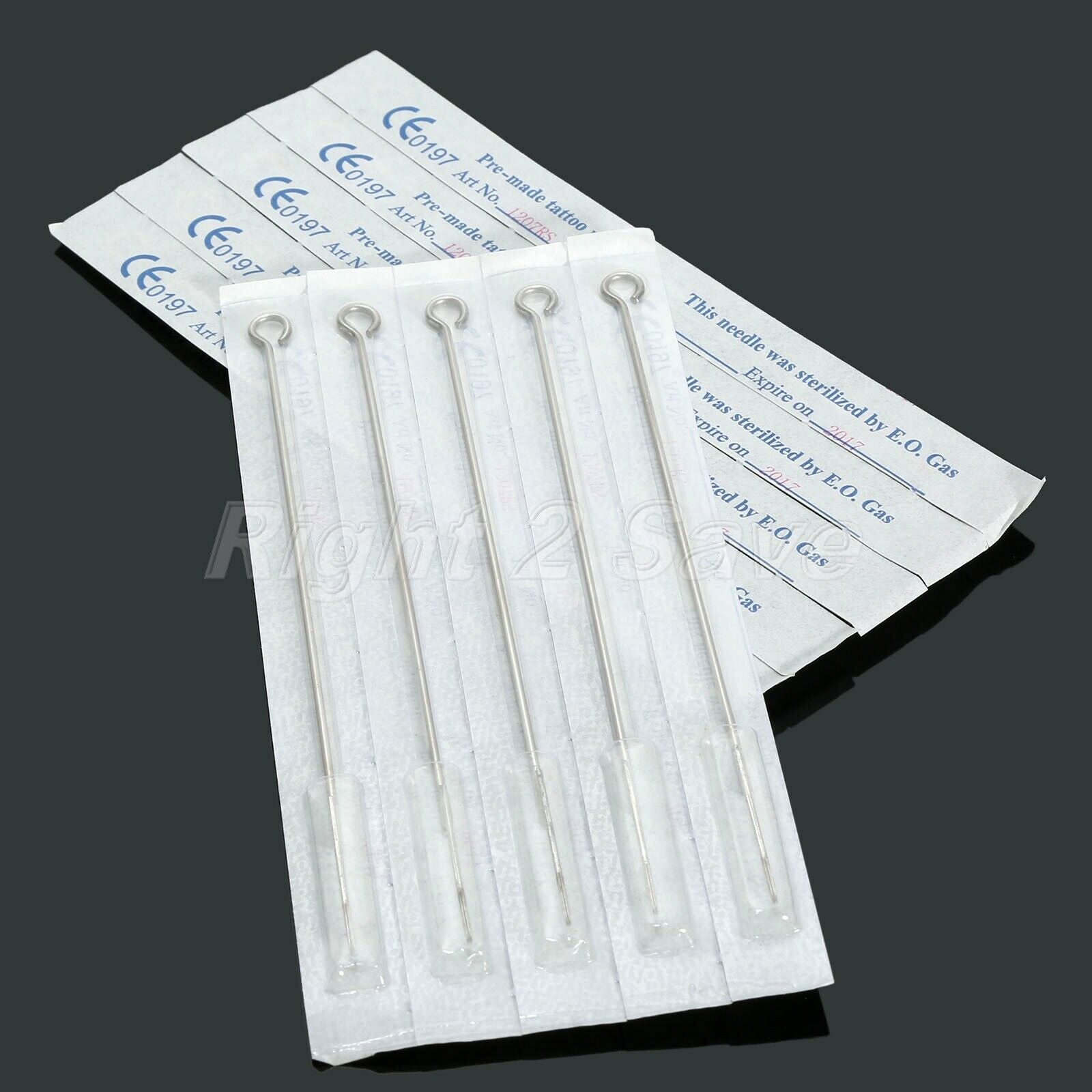 10pcs 7RS Tattoo Needles Body Art Disposable Sterilze Blade Stainless Steel