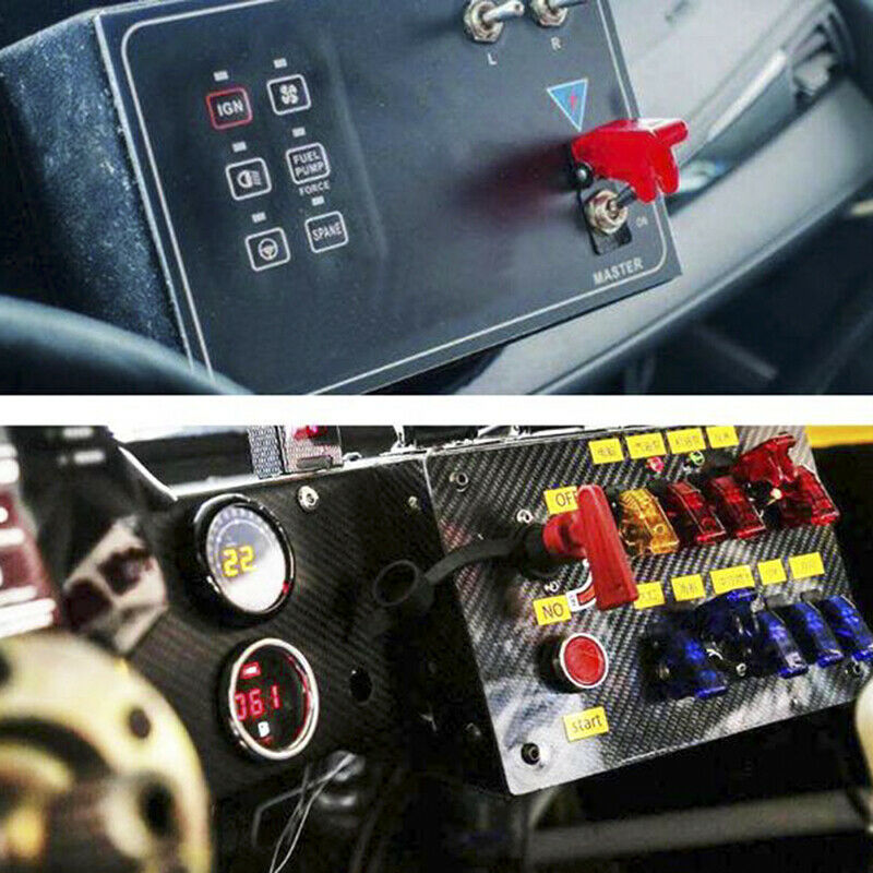 12V 20A Red Cover LED Light Rocker Toggle Switch SPST ON/OFF Car Marine B.l8