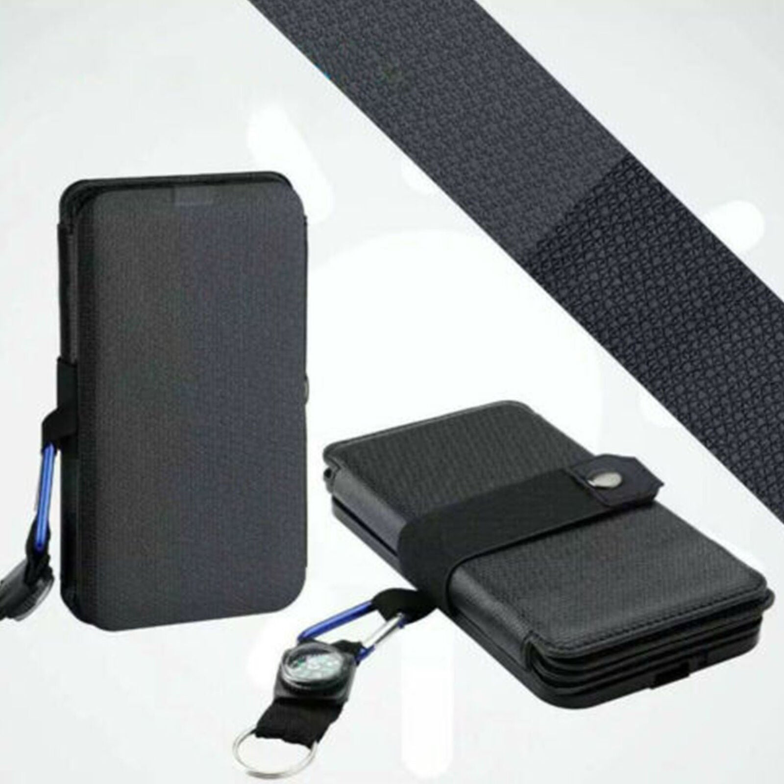 Portable Solar Mobile Phone Charger Panel Power Bank Waterproof Outdoor Camping