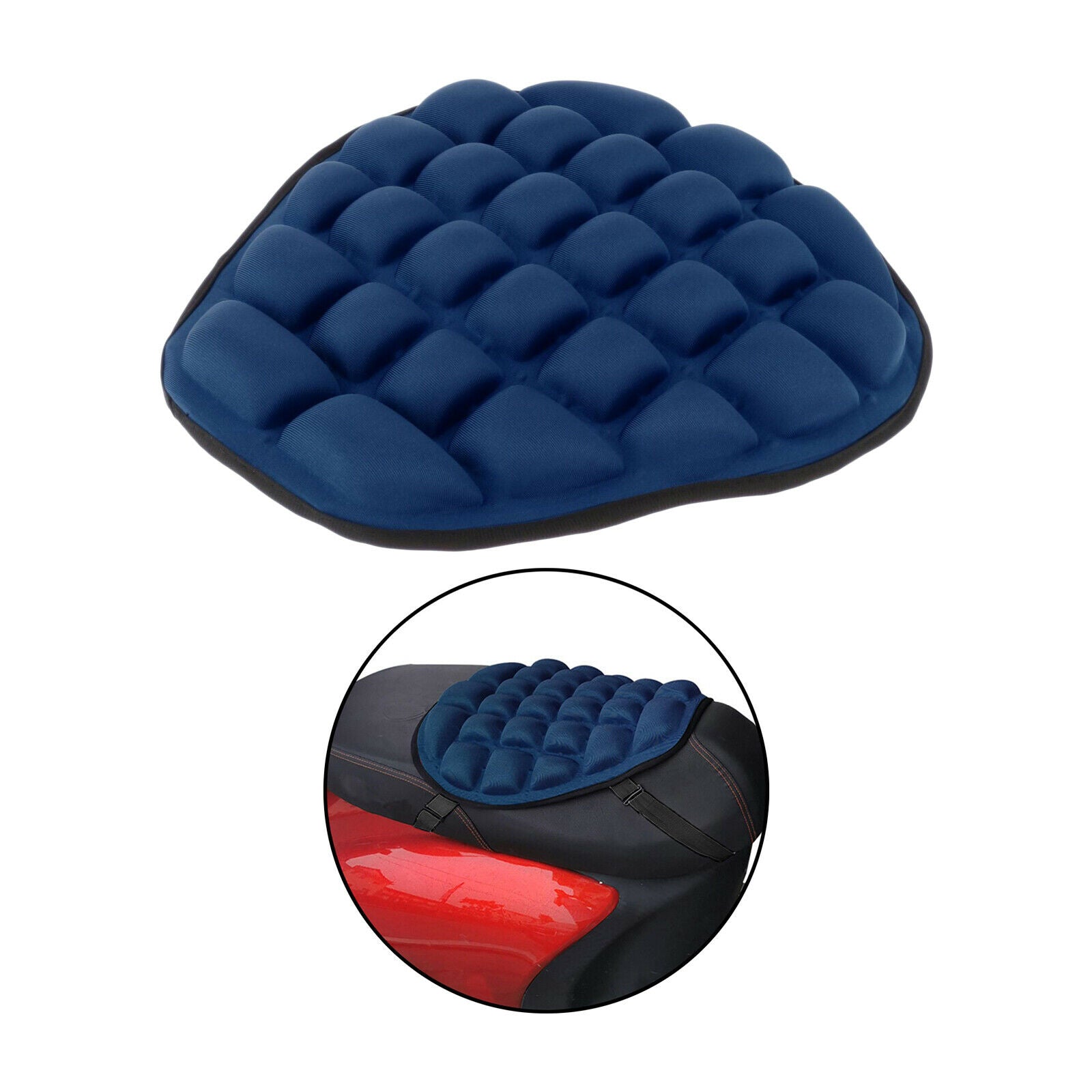4Pcs Airbags Air Motorbike Seat Cushion Large Shock Absorption for Saddles