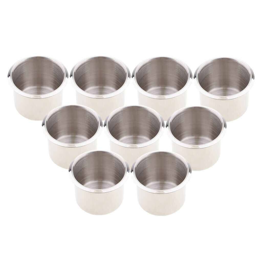 9x Recessed Universal Cup Drink Holder for Boat Marine Pontoon Trailer