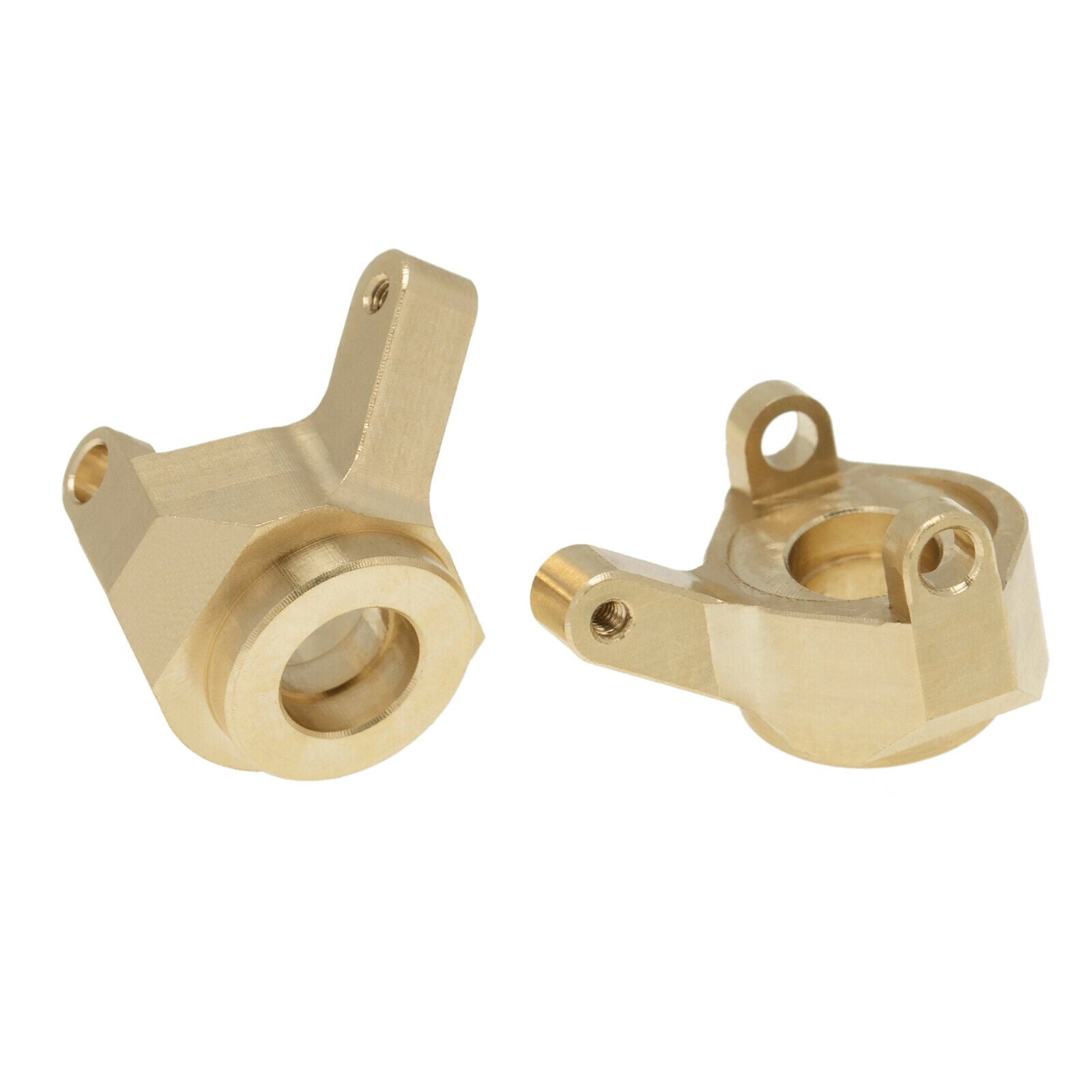 2pcs Brass Front Steering Knuckle Set Fit for Axial SCX24 90081 RC Car Parts