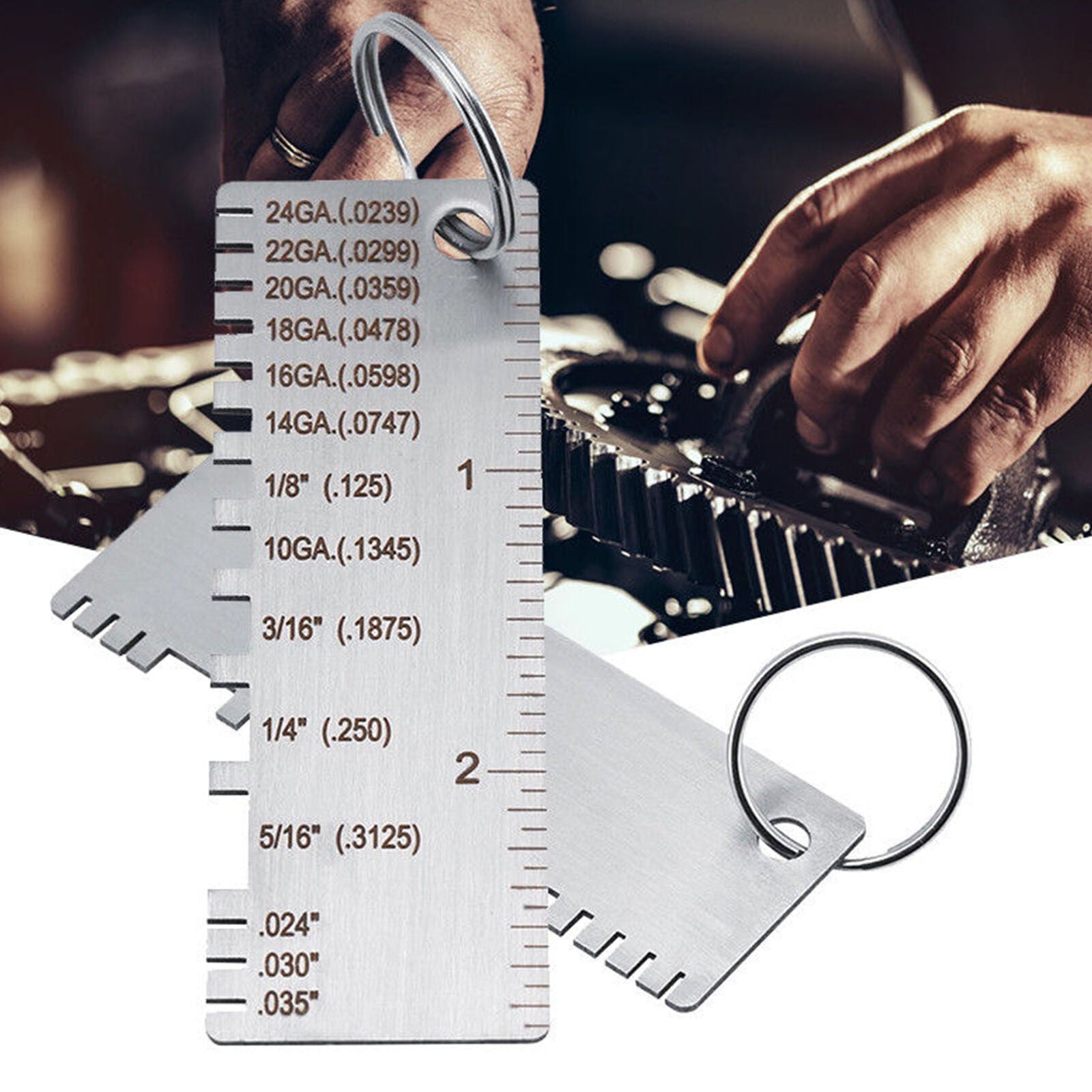 Tool Sheet Metal Gage Wire Gauge Thickness Measuring Machinist Measurement Plate
