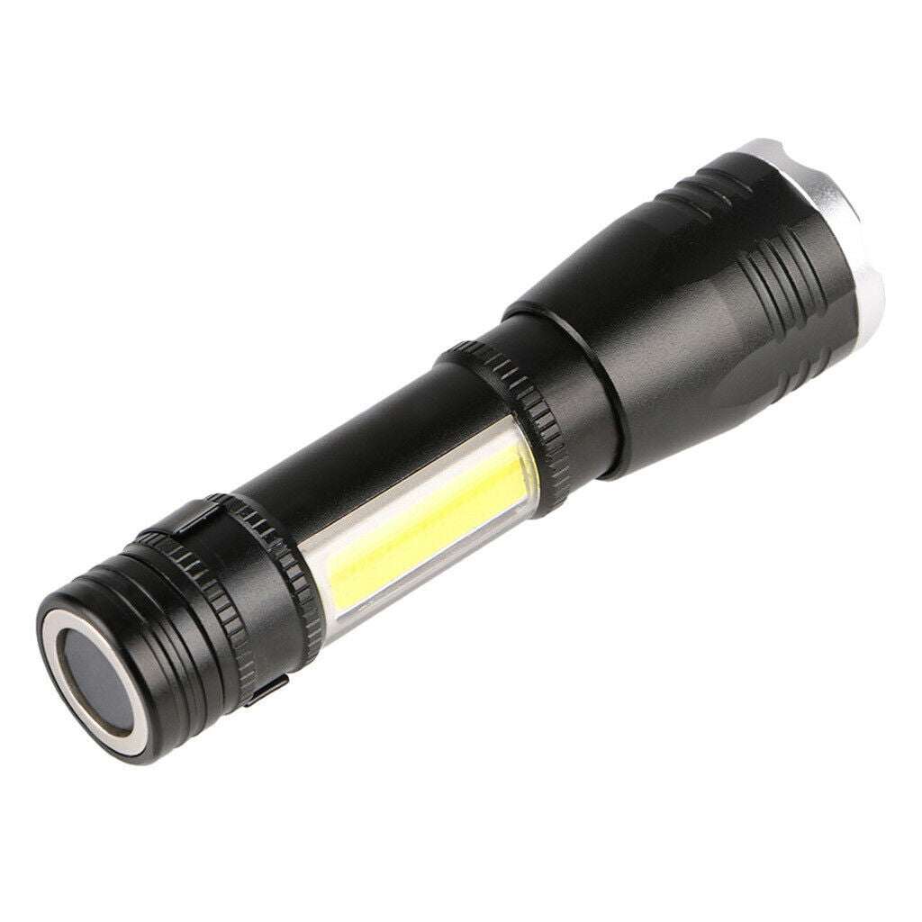 Mini Retractable Dimming Flashlight Outdoor Waterproof XPE COB Lighting