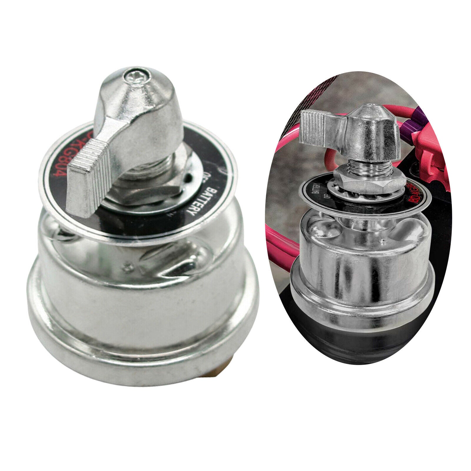 High Current Master Battery Disconnect Switch Power Cut off w/Face Plate