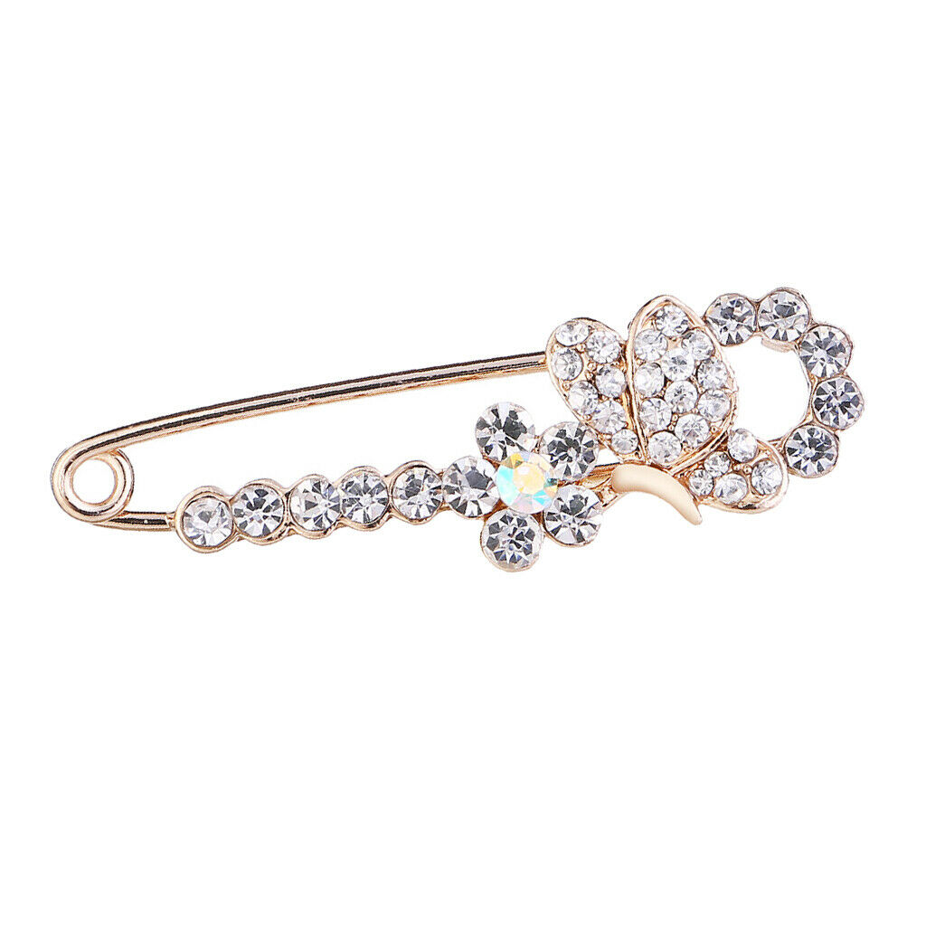 Insect Bug Butterfly Safety Pin Scarf Gown Clip Pin Wedding Party Supplies