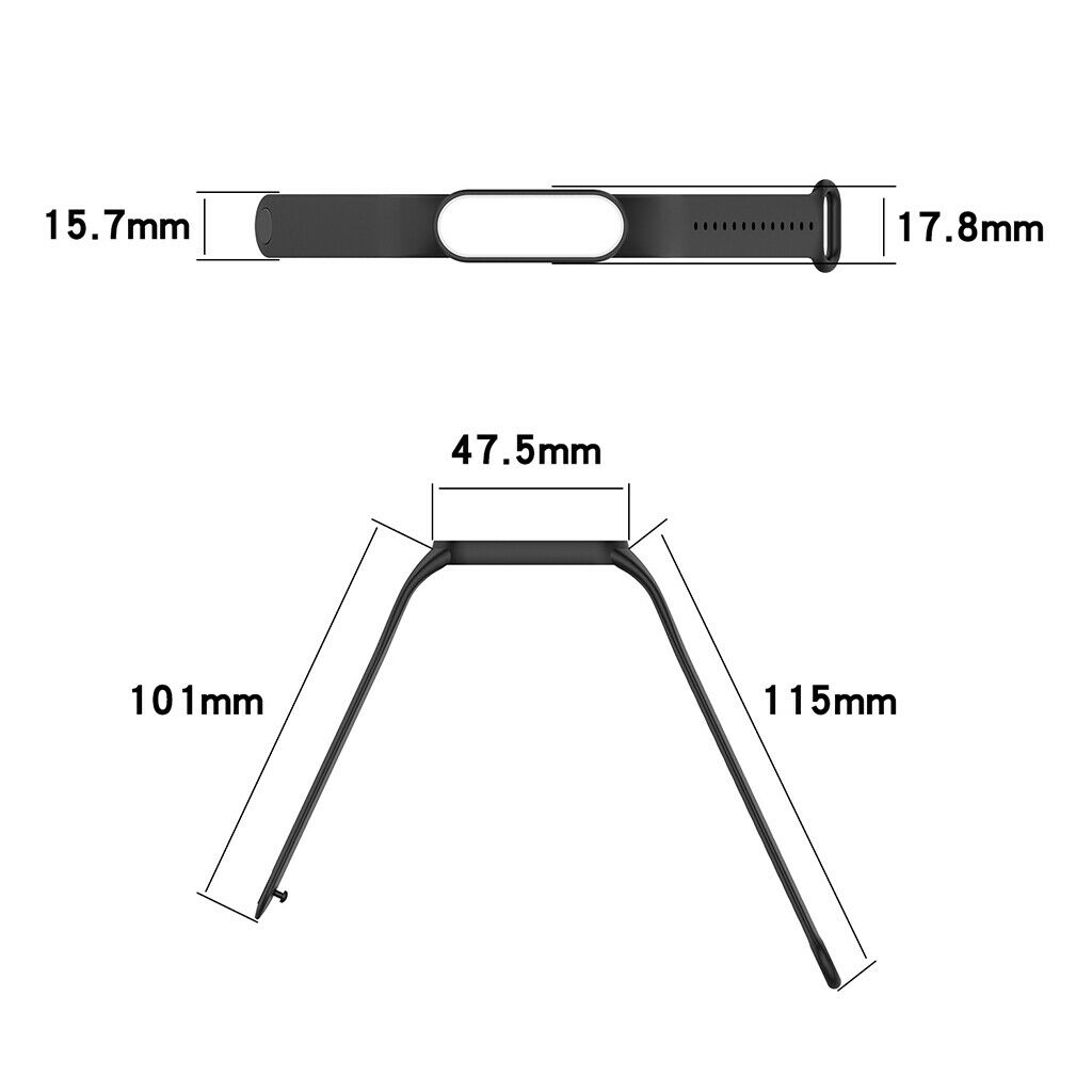 Soft 3 Piece Multicolor Replacement Sport Silicone Band for  5