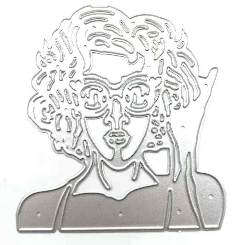 Lady Metal Cutting Dies Stencil DIY Scrapbooking Album Paper Card Template Mold