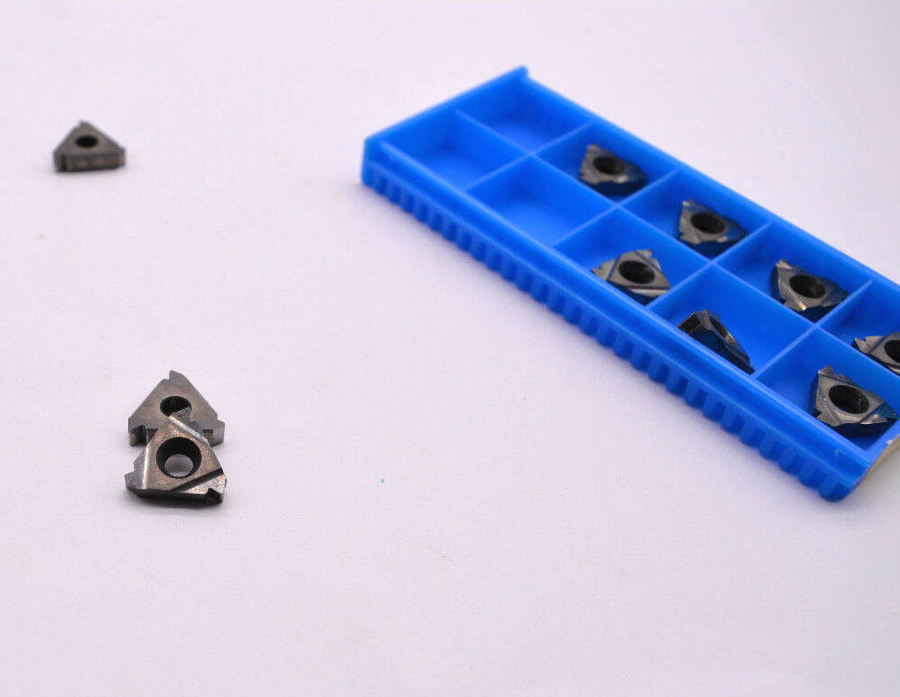 10Pcs T-Type Aluminum Machining Carbide Inserts Thread Inserts 16Er 2.5Iso Smk01