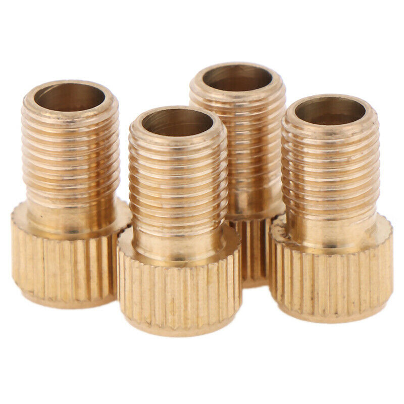 4x Presta to schrader valve adapter converter road bicycle cycle pump ^.l8