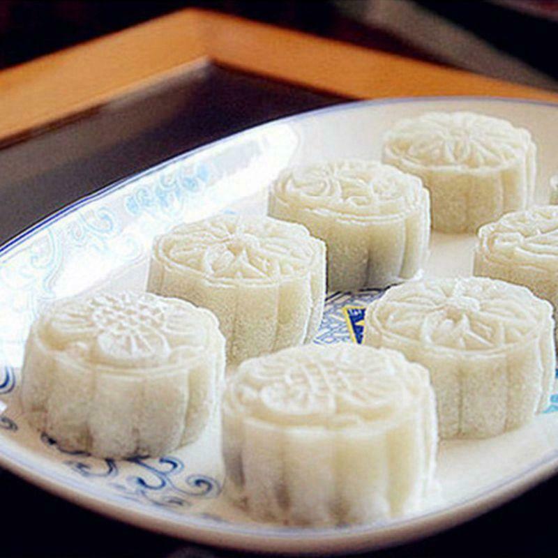 8pcs Cookie Stamp Moon Cake Mould Hand Press Barrel 25g DIY Mooncake Mold