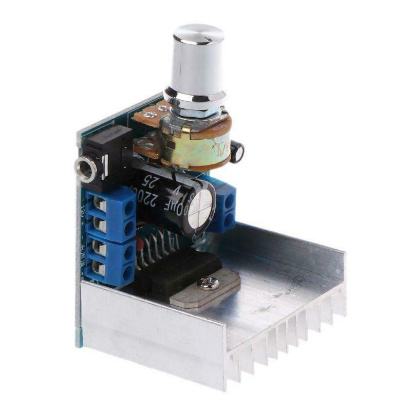 2x15W DC 9-15V TDA7297 Blue Dual Channel Digital Audio Power Amplifier Board