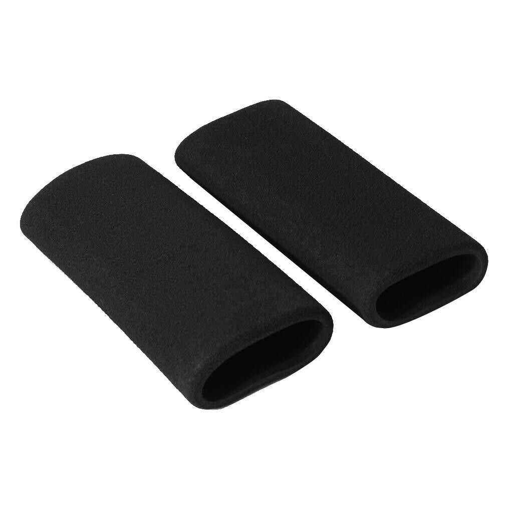 (2) Motorbike Slip On Foam Anti Vibration Comfort Soft Handlebar Grip