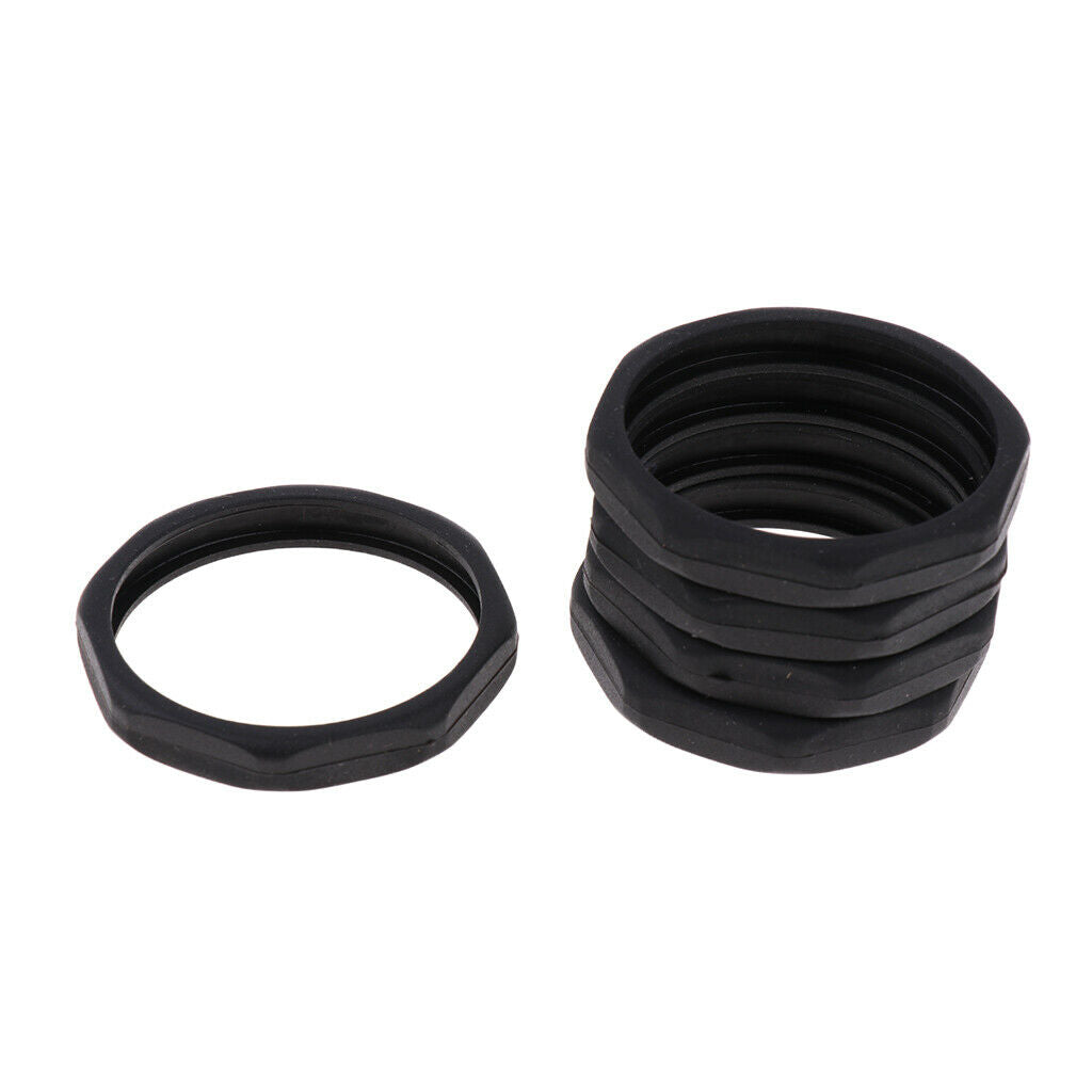 5Pcs Black Wireless Microphone Slip Holder Anti Rolling Protection Ring