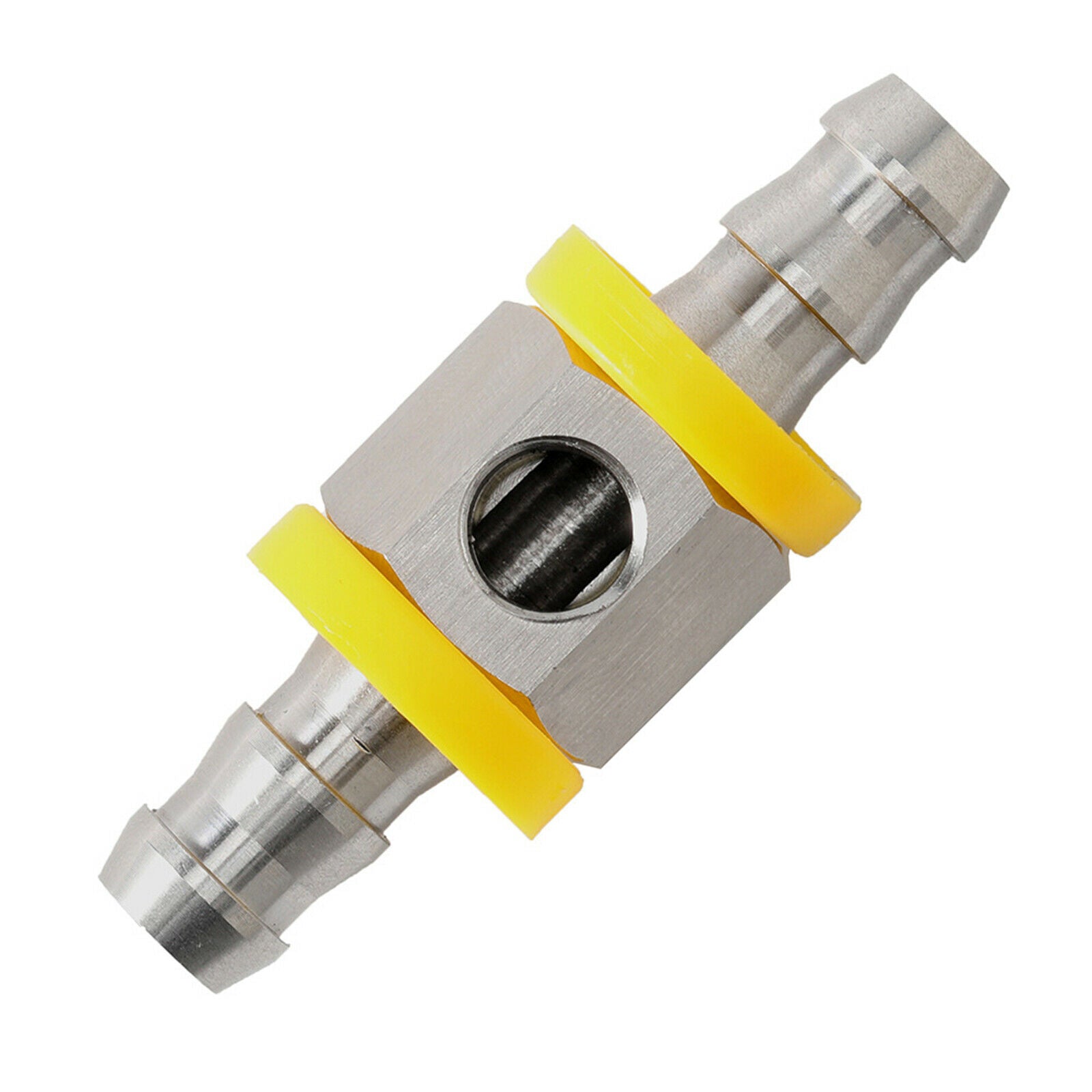 3/8" Car Fuel Line Fuel Pressure Barbed Push Lock Gauge T-Fitting Adapter