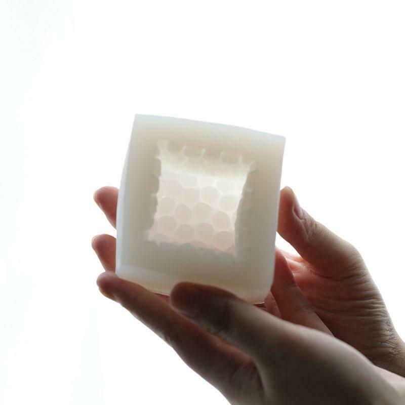 Honeycomb Cute Honeycomb Square Candles Silicone Mold Aromatherapy Candle Mold