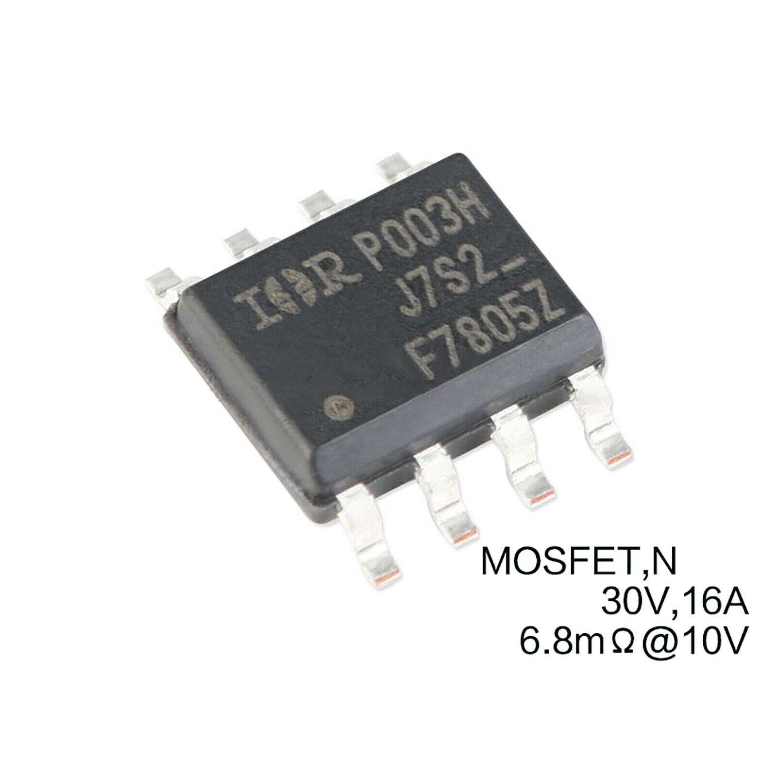 5Pcs IRF7805ZTRPBF SOIC-8 Transistor N-Channel 30V/16A SMD Power MOSFET