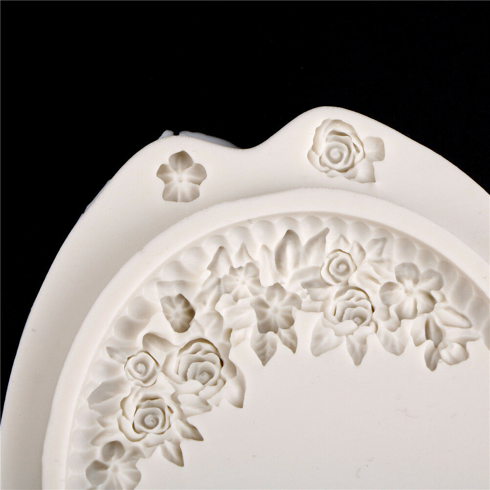 Beauty Frame Silicone Fondant Mold DIY Chocolate Cake Decorating Tools .l8