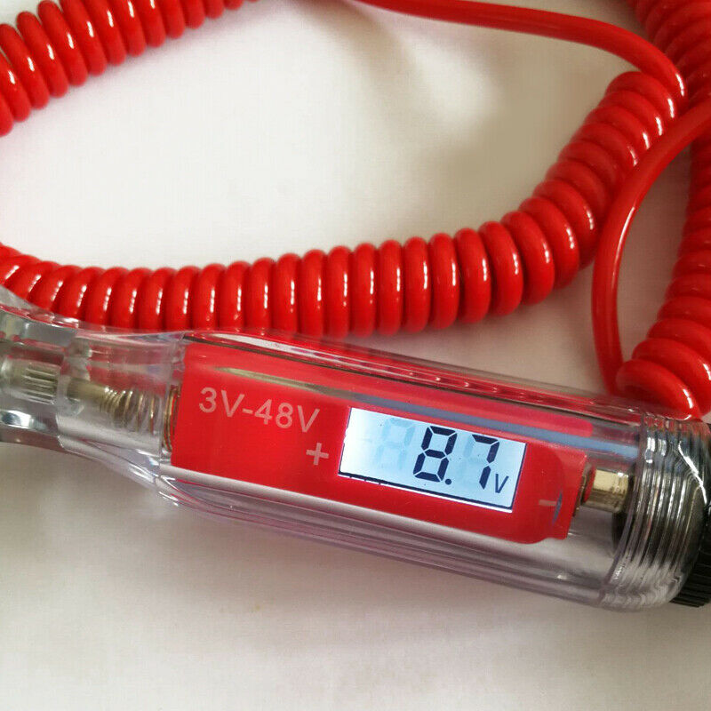 3~48V Digital LCD Display Electric Circuit Tester Test Light Car Boat Trailer RV