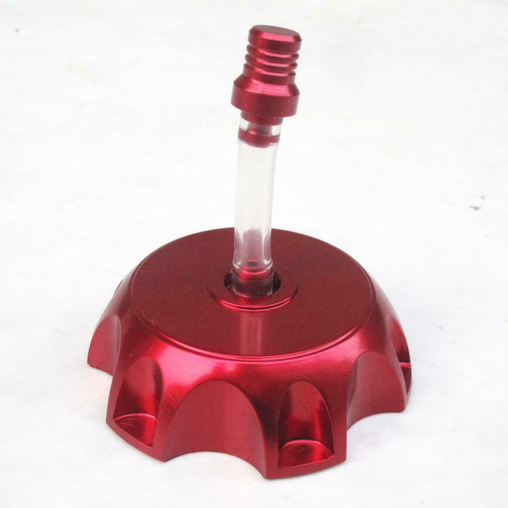 Aluminum Alloy Gas Fuel Petrol Tank Cap + Breather for Dirt Bike Red