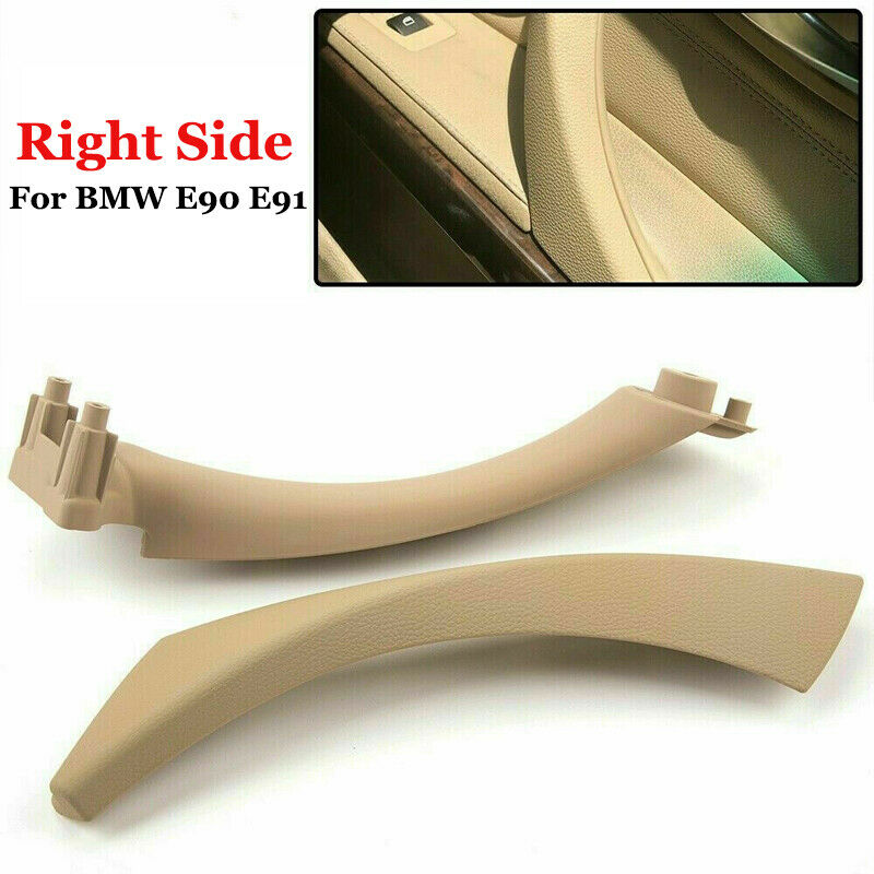 For BMWE90 E91 328i Right Door Side Inner Handle Pull Trim Panel Beige