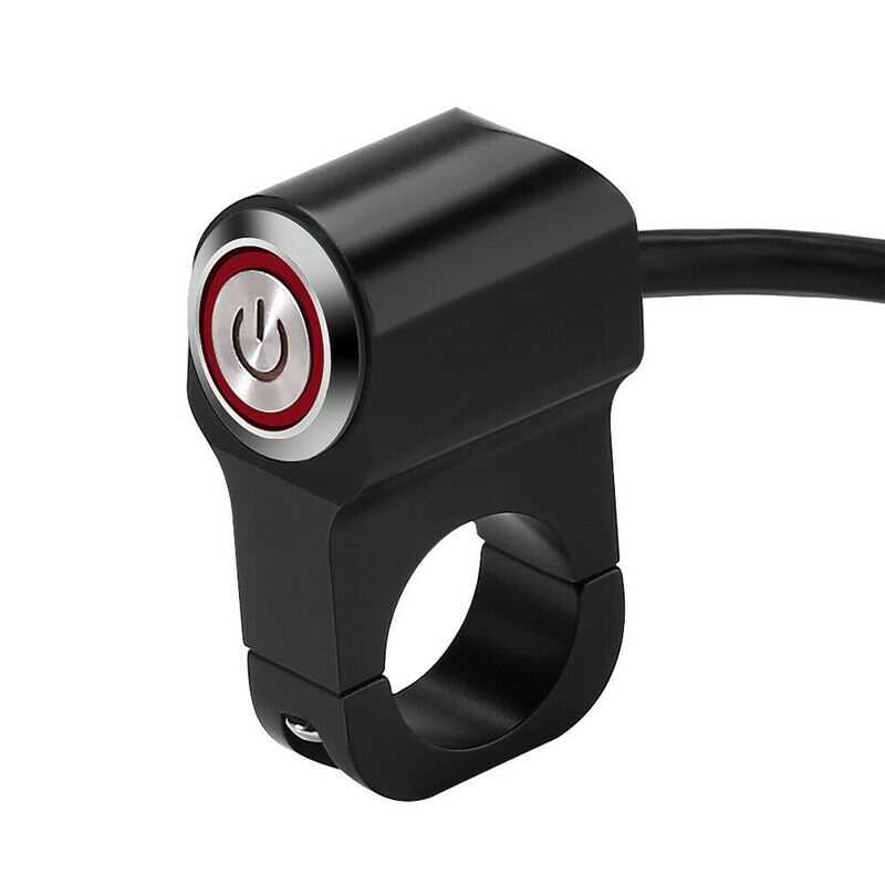 Motorcycle 7/8 inch 22Mm Handlebar Power Button Switch Headlight Hazard Brake I9
