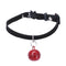Small Pet Puppy Dog Soft Micro Fiber Collar Safety Buckle with Bell Black