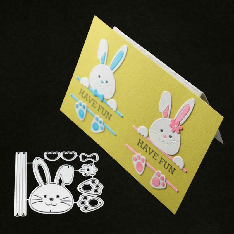 Bow Rabbit Metal Cutting Dies Stencil Scrapbooking DIY Album Stamp Paper Emboss