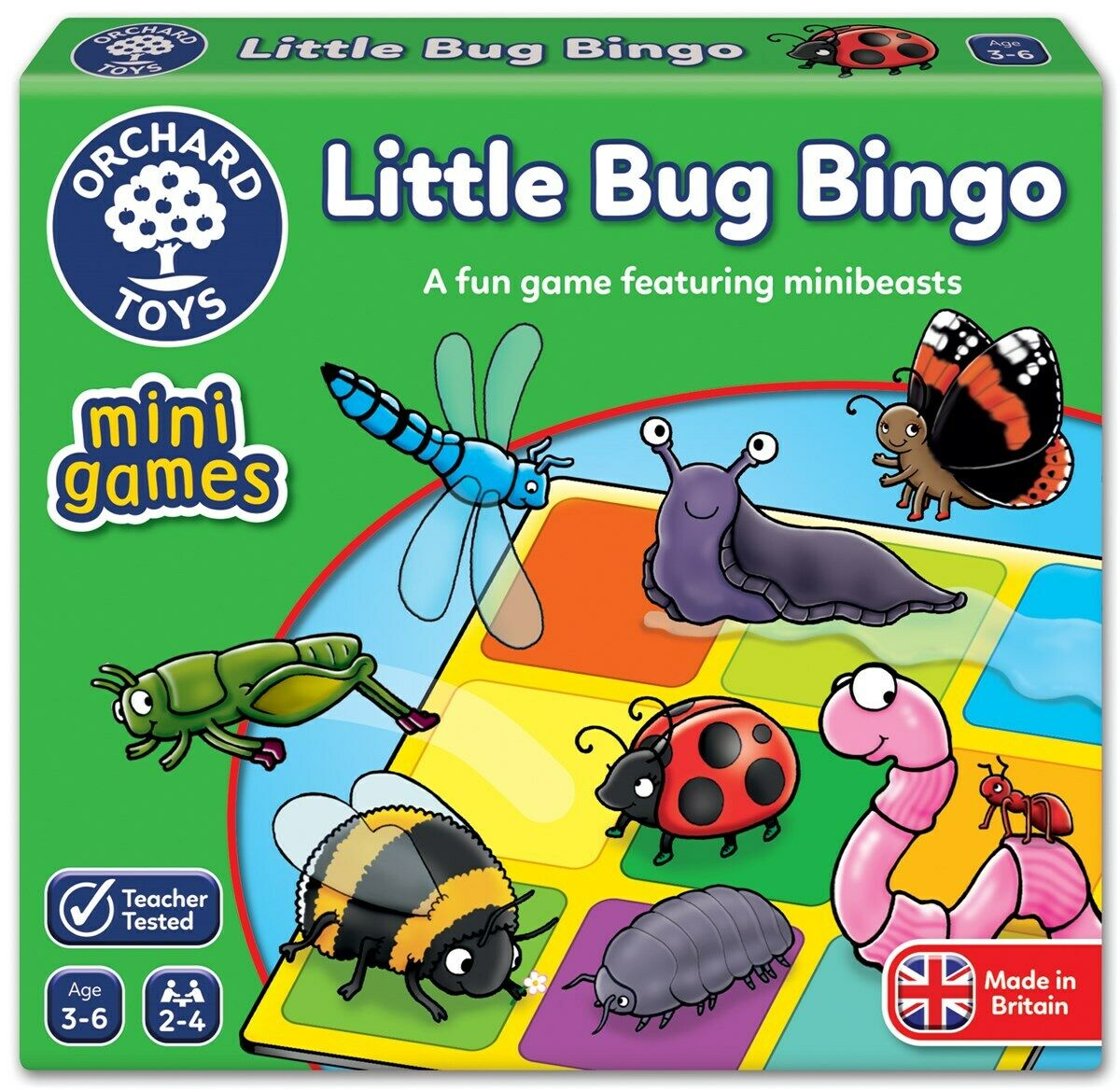 Orchard Toys 359 Little Bug Bingo Mini Matching Game Kids Children Age 3 Years+