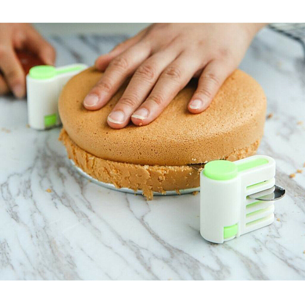 2 Pcs / Lot Fixator Gadget Cake Pastry Baking Bread Cutter Leveler