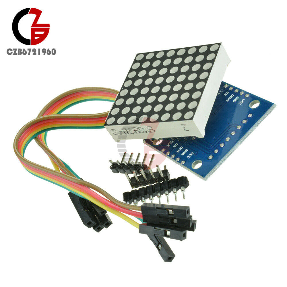 5Pcs MAX7219 Dot Matrix Module Arduino Microcontroller Dislay Module DIY Kits