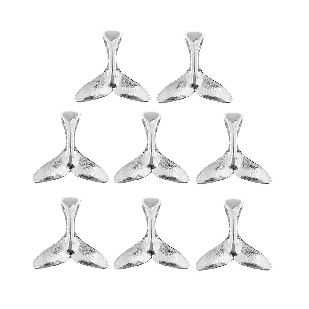 8 PCS Mermaid Tail Pendants DIY Necklace