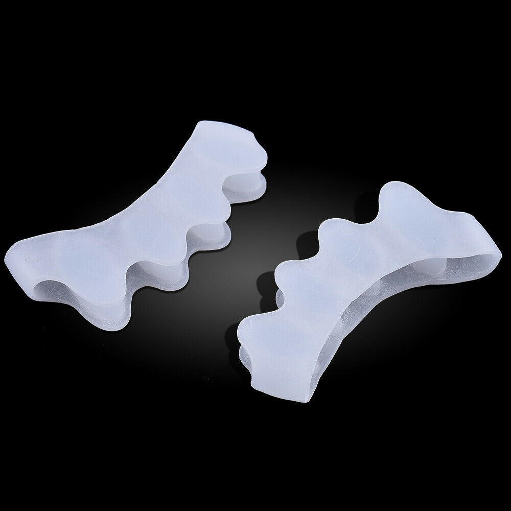 Pair Silicone Gel Bunion Toe Corrector Orthotics Straightener Separator Pain Set