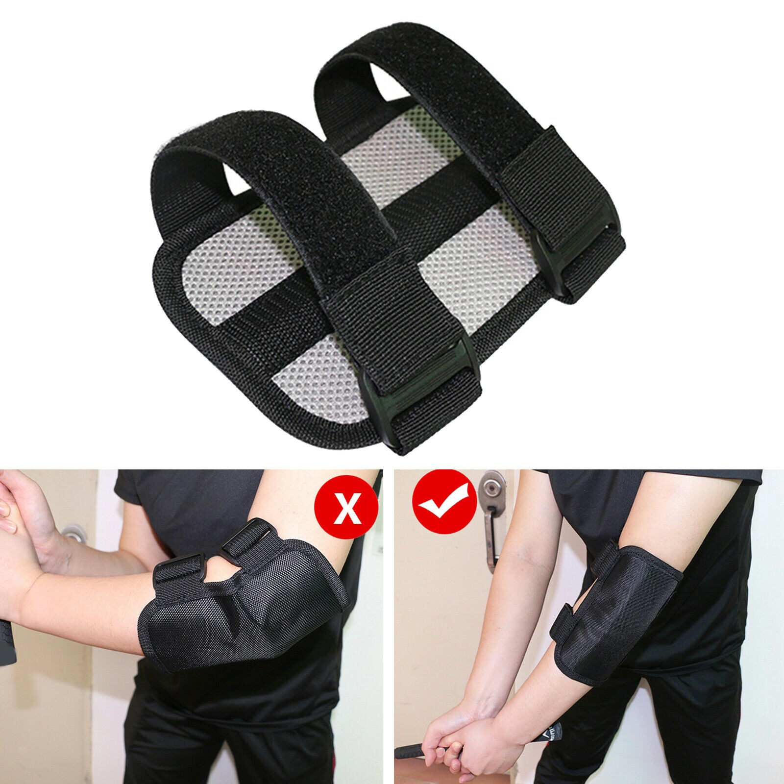 Golf Swing Training Aid Elbow Support Brace Wrist Corrector for Golfer Beginner