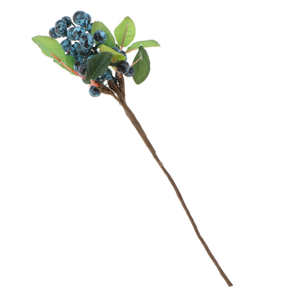 10Pcs Vivid Artificial Flowers Christmas Fruit Berries Plants For Wedding Home