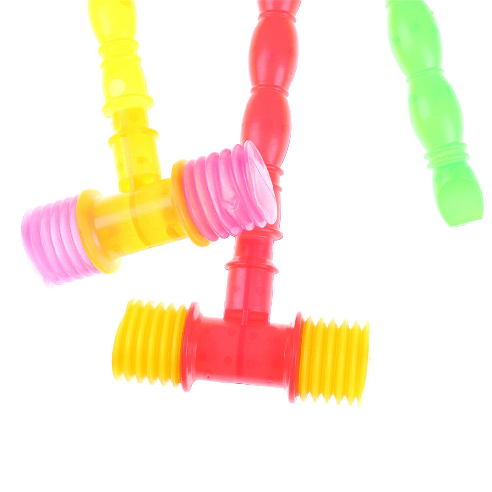 Durable Child Whistle Training Baby Handle Plastic Hammer Noisy Whistle Toys Tt