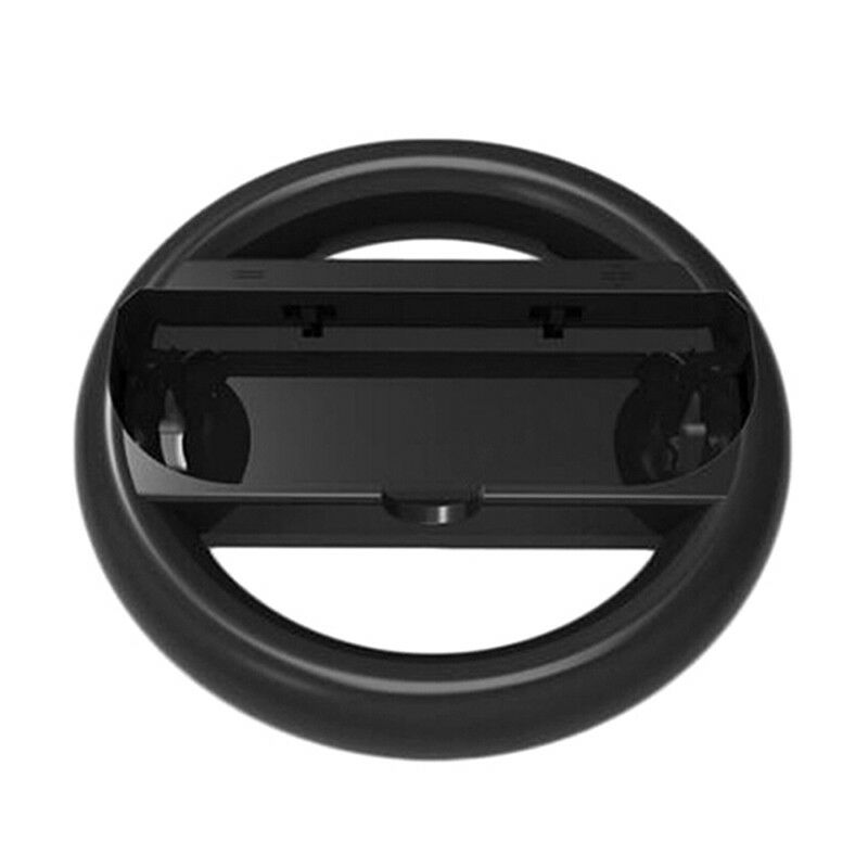 Black 2 pcs joy-con grip steering wheel handle controller for nintendo switch NC