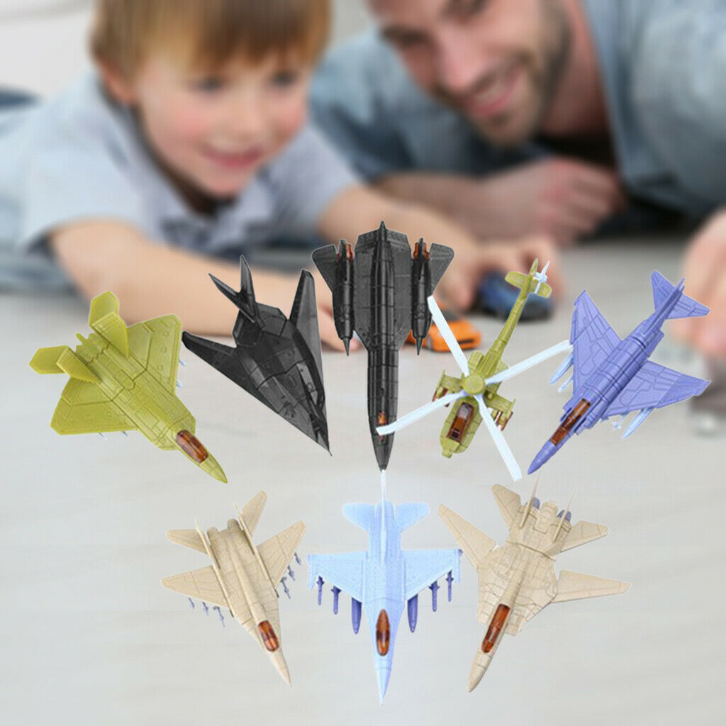 8x Air Force Jet Play Set Combat Airplane Sets Military Fighter Bomber