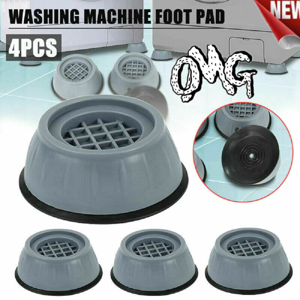 4Pcs Anti-Vibration Feet Pads Washing Machine Rubber Mat Base Fixed Non-Slip AU