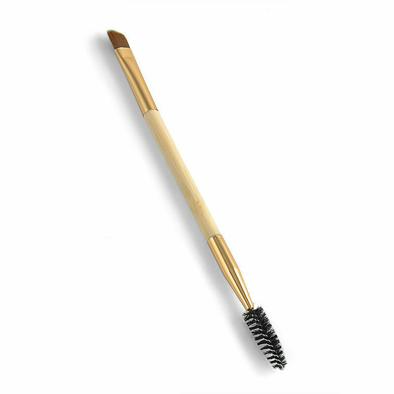 Eyebrow Double Ended Flat Angled Eyeliner Brush + Eyebrow Comb Make up Brushes
