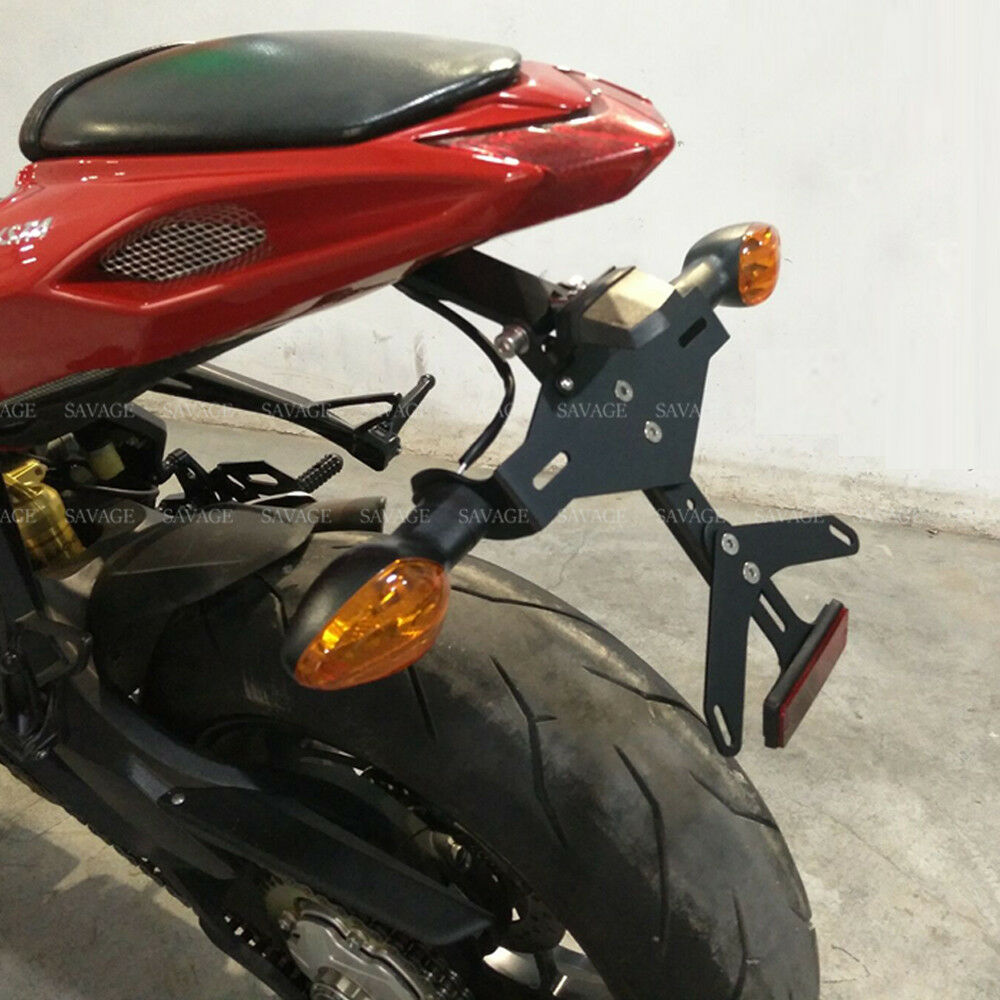 Rear Tail Tidy Fender Eliminator License Plate For MV AGUSTA 675/800 F3 2012-18