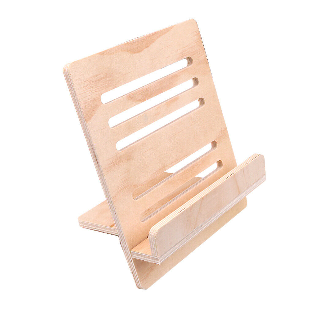 Wooden Bookstand Desktop Music Stand Detachable Portable 260 x 230 x 4mm