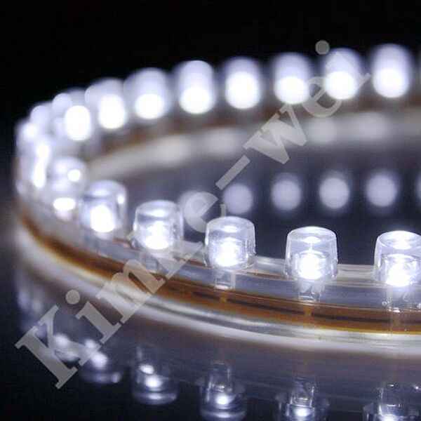 24cm 24 White LED Flexible Strip Light 12V Car Van Bike