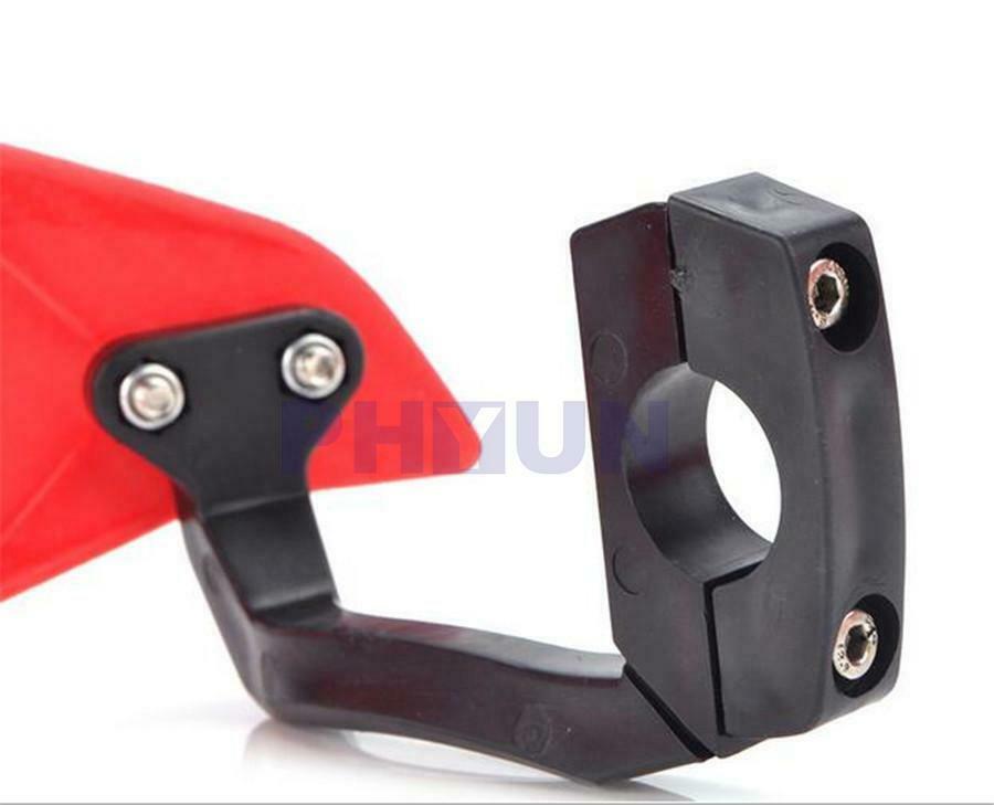 Pair Motorcycle 7/8" Handlebar Guards Handle Protector Shield Carbon Fiber Style