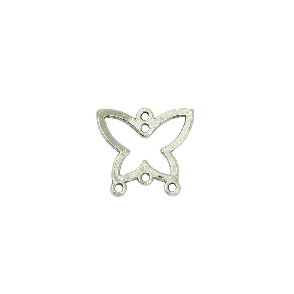 50Pcs 18 x 16.5mm Butterfly Connector Charms Pendant for DIY Jewelry Making
