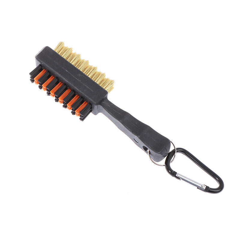 Golf Club Cleaning Brush Tool Retractable Zip Wires 2 Sided Nylon Accesso.l8