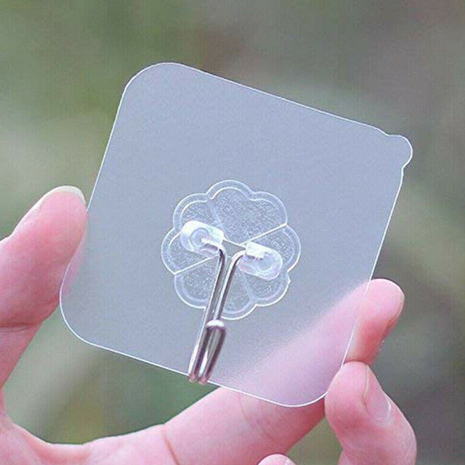 20 x Load Strong Self Adhesive Hook Kitchen Bathroom Stick On Wall Door Hanger