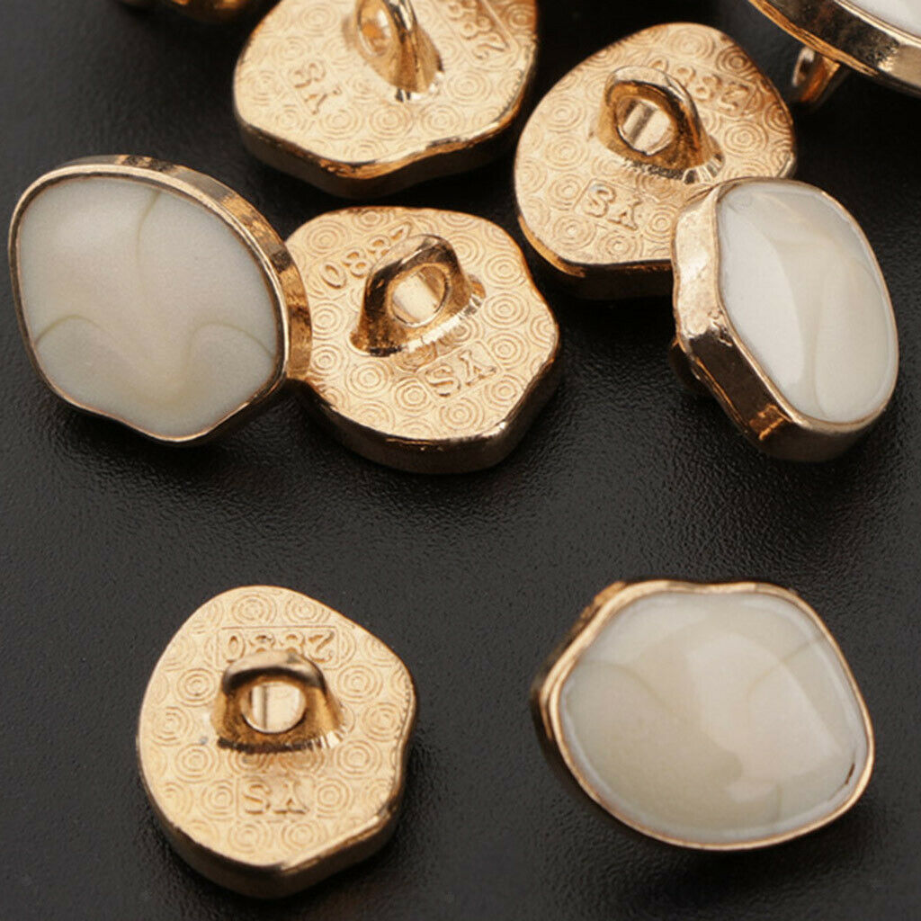10pcs Round Enamel Buttons Scrapbook Cardmaking DIY Crafts Decorative Button