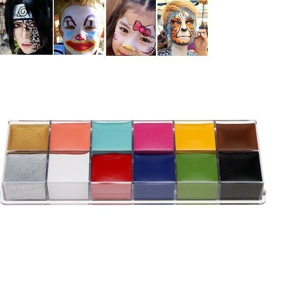 Halloween Professional Face Body Paint Oil Painting Art Make Up Party Kit