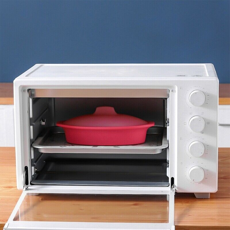 2 Pcs Silicone Steamed Fish Bowl,Silicone Steamer for Microwave Oven,SiliconE4L3